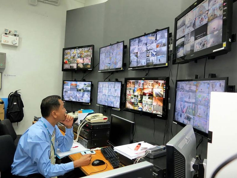 Hệ thống CCTV giám sát các khu vực cần kiểm soát trong công trình